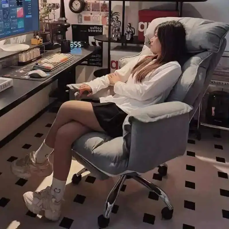 

Студенческий туалетный столик, современный стул, эргономичный стул, офисный стул, кресло для чтения, портативный расслабляющий поворотный трон, мебель для салона