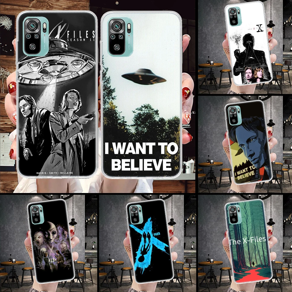 The X Files I Want to Believe Soft Phone Case For Xiaomi Redmi Note 12 12S 13 11 11S 10 10S 11T 11E Pro Plus 9 9S 8 8T 7 Shell C