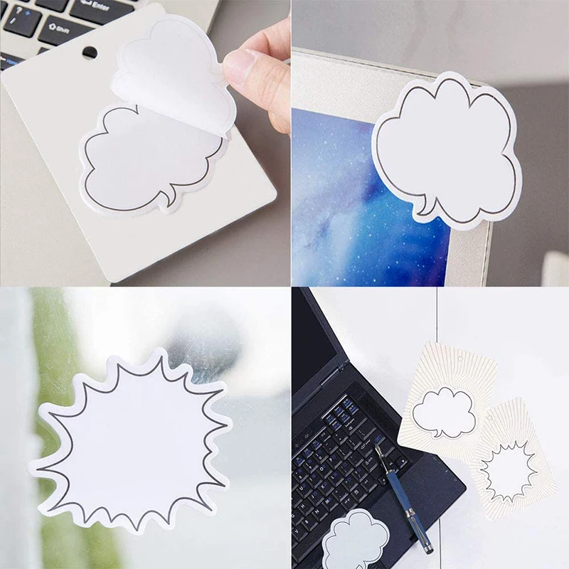 4pcs Cute Kawaii Tabs Sticky Notes Stickers Memo Pad Stationery Memo Pads Sheets Notepad Posted it Office Bookmark Notebook