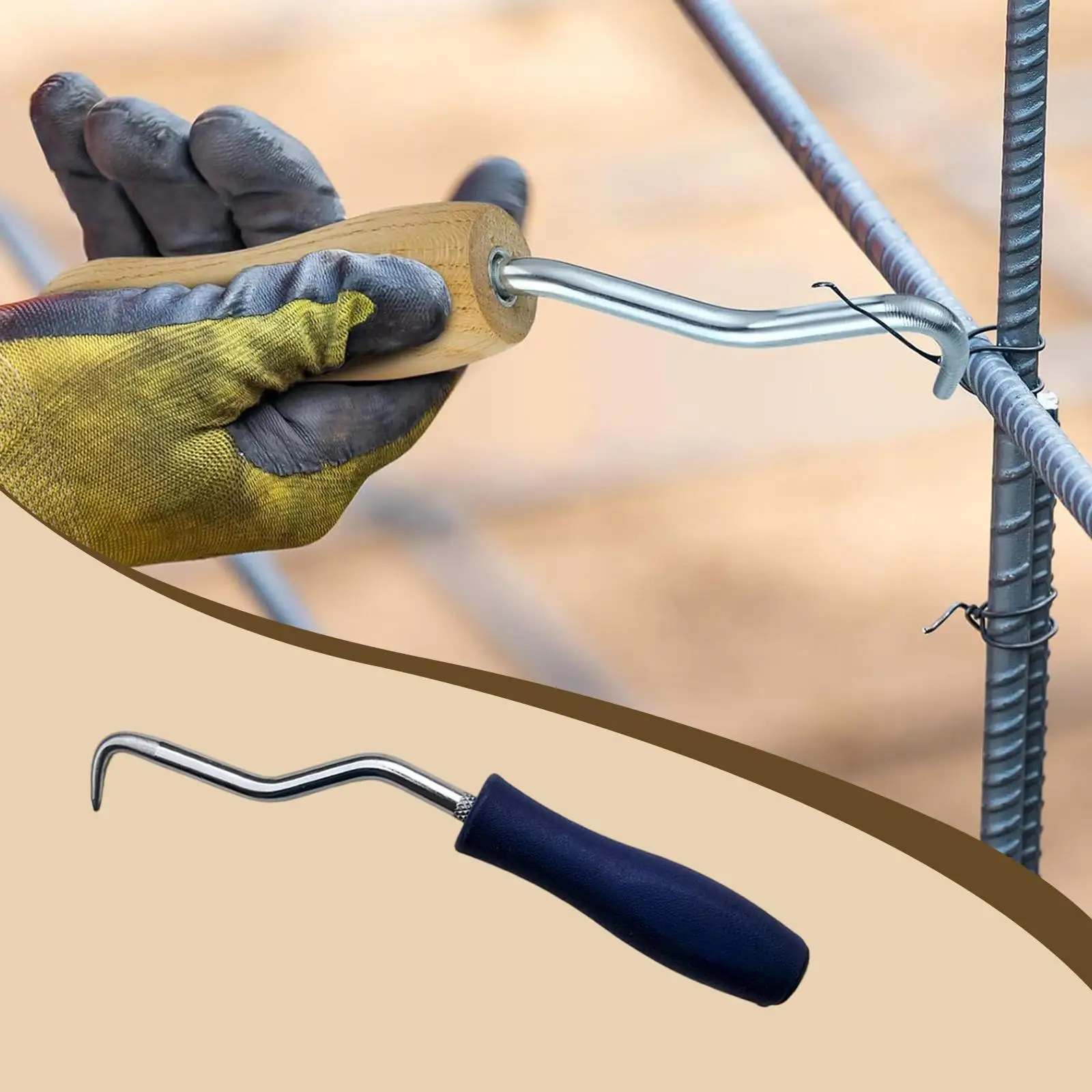 Portable Curved Tie Wire Winding Clamp Twister Puller Tool for Fence Twisting and Multifunctional Home Repairs