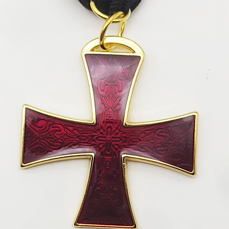 Templar şövalye kırmızı çapraz takı madalyası 1870 demir çapraz EK2 prusya askeri meditasyon masonik şövalye kırmızı çapraz takı rozeti