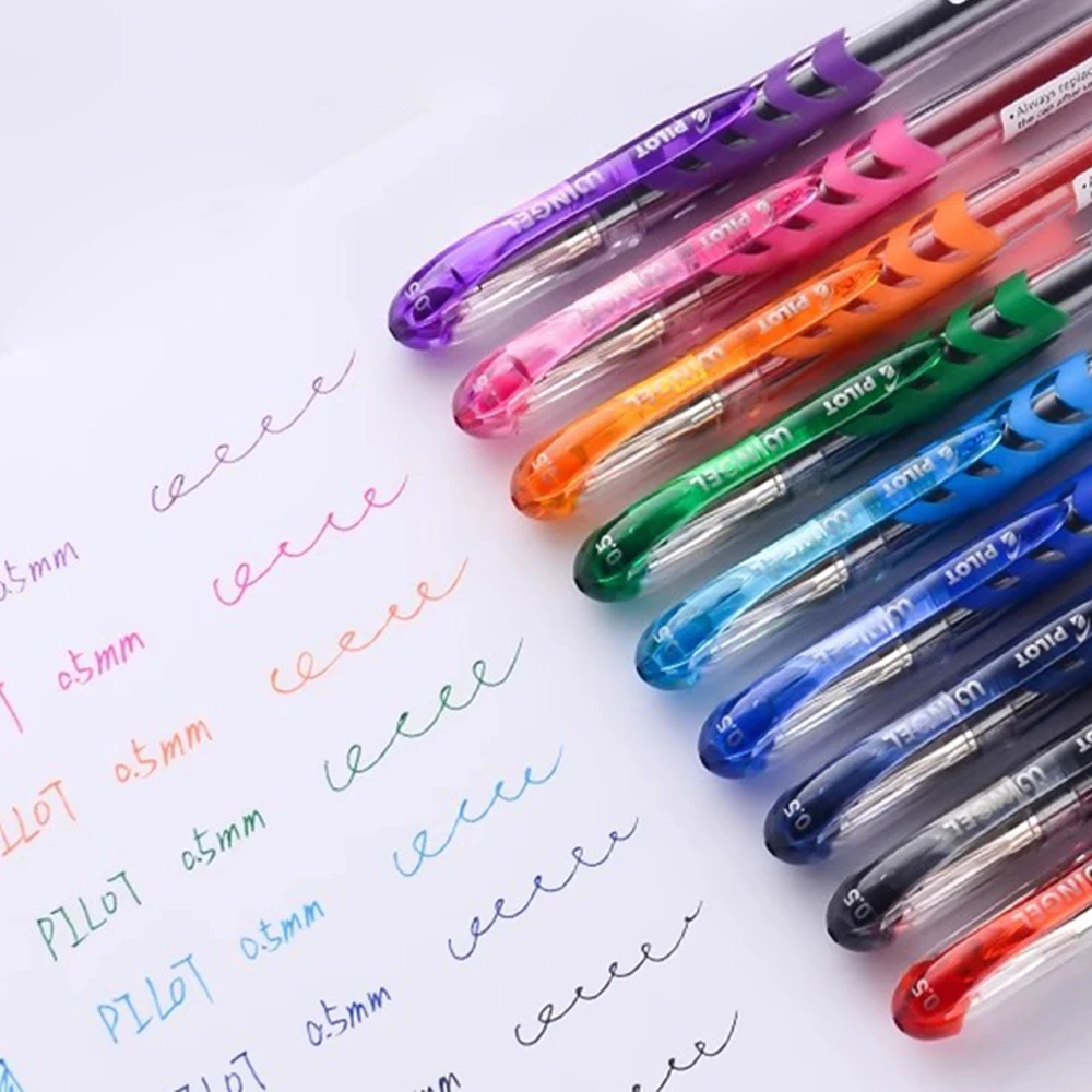 Imagem -05 - Kawaii Gel Pen para Escrever 0.5 mm 0.38 mm Azul Vermelho Preto Azul para a Escola Artigos de Papelaria Material de Escritório Japão Pcs