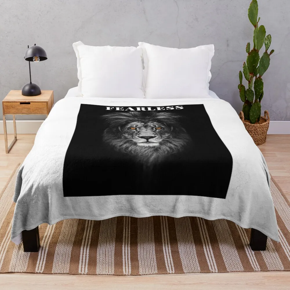 

Fearless Like A Lion Throw Blanket Giant Sofa Baby Blankets