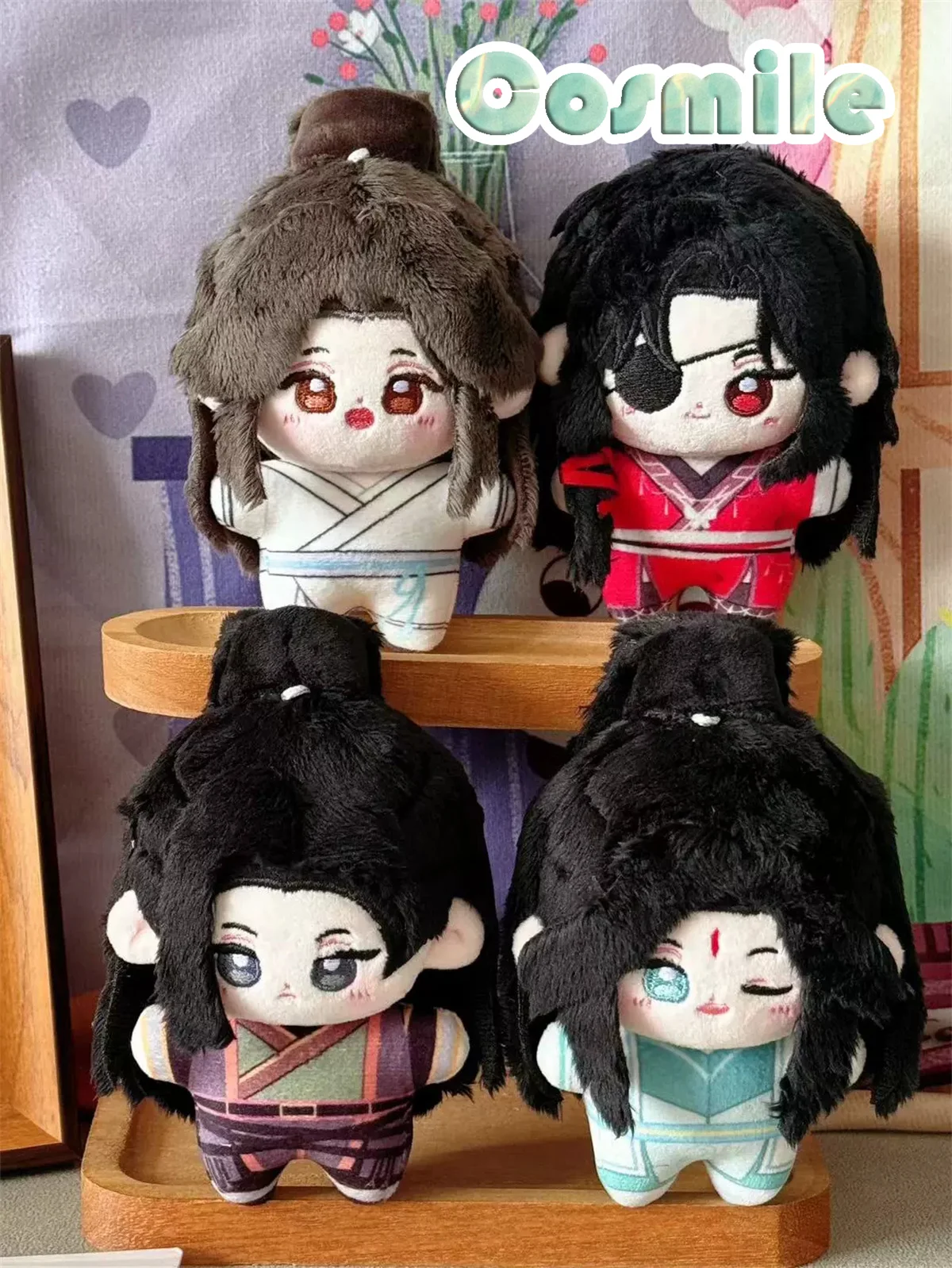 

Официальный Оригинальный плюшевый Кукла Tian Guan Ci Fu TGCF, Hua Cheng Xie Lian He Xuan Qing Xuan, 10 см, брелок для ключей