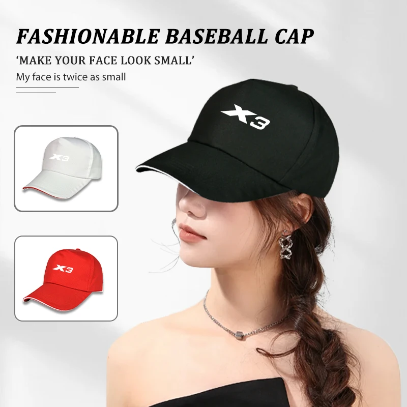 For BMW Unisex Baseball Caps Outdoor Adjustable Casual Sunscreen Hat 1 2 3 5 7 Series X1 X2 X3 X4 X5 X6 G20 G30 G11 G12