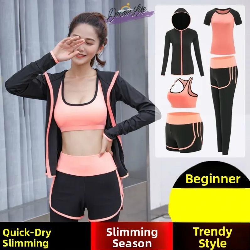 

Women's Running Gymnastics Set Qui Dry Profional Fitn Clothes Yoga Outfit Beginner Friendly Autumn Winter Sportswear