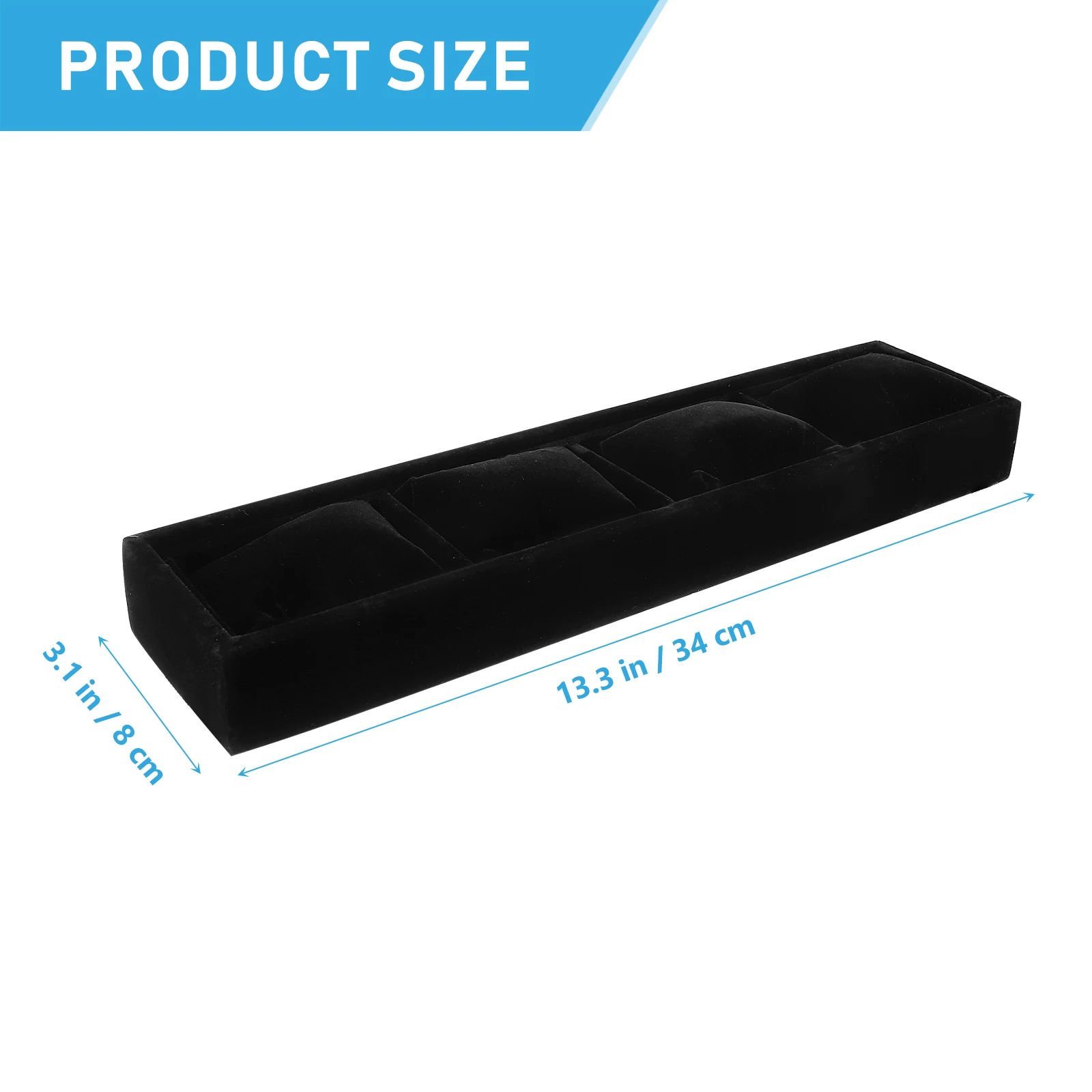 

Jewelry Organizers and Storage Bracelet Display Plate Watch Holder Pillow Black Pu Tray