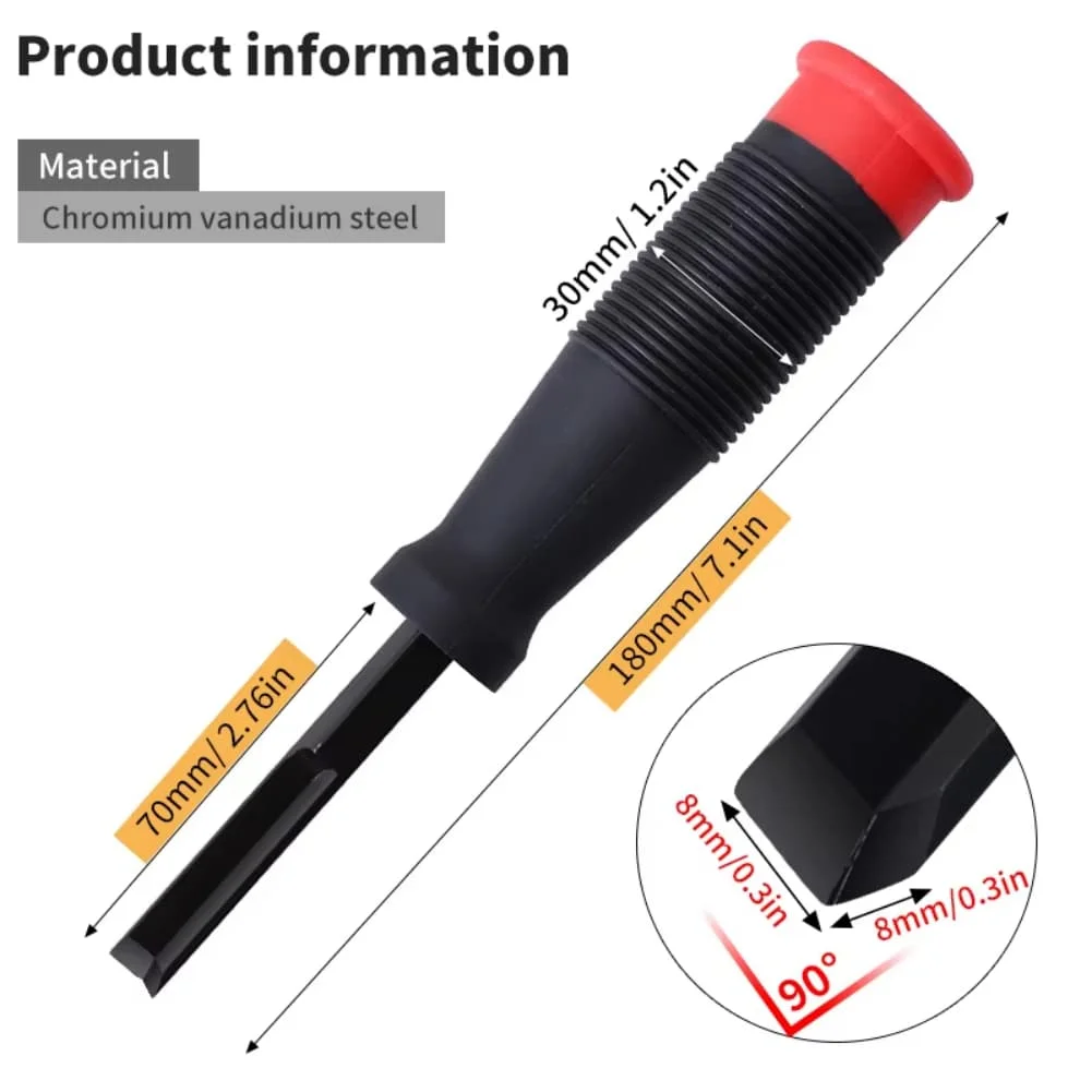 Right Angle Chisel for Grooving Notching and Square Mortise Cuts in Wood Joinery for Tables Chairs and Storage Units