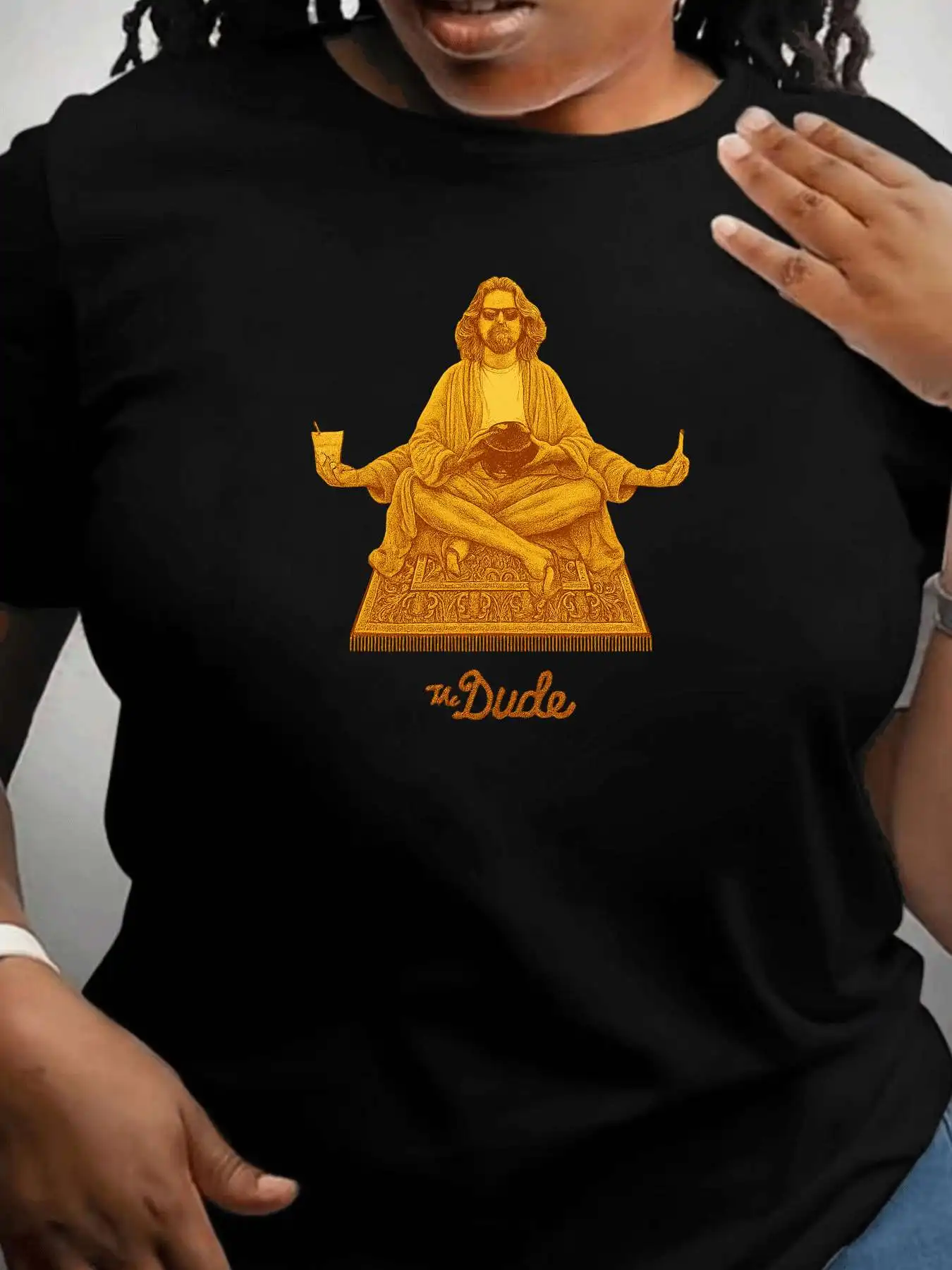 

【1021455】 Женская футболка больших размеров с круглым вырезом и короткими рукавами, эластичными рукавами и модными принтами