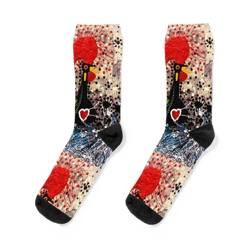 

Portuguese Rooster 2 Socks football gifts Socks For Man Women's