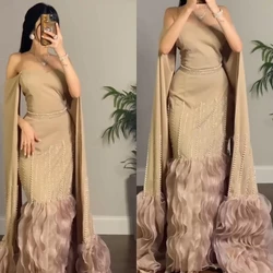 Personalizado Jiayigong s plisado rebordear quinceañera vaina fuera del hombro vestido de ocasión a medida vestidos largos