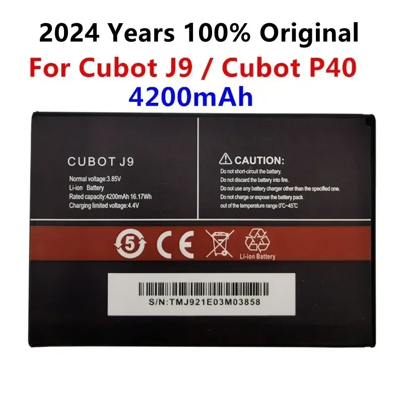 

2024 years 100% Original 4200mAh Battery For Cubot J9 P40 Mobile Phone High Quality Replacement Batteries Bateria Batterij