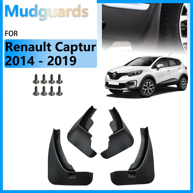 

Car Mudguards For Renault Captur 1 Renault Samsung QM3 2014 - 2019 Accessories Mud Flaps Front Rear Splash Guards Fender Sticker