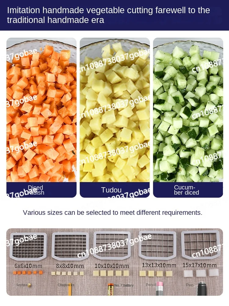 Wyj Cuber Commercial Vegetable Cutter Electric Canteen Vegetable Radish Potato Block