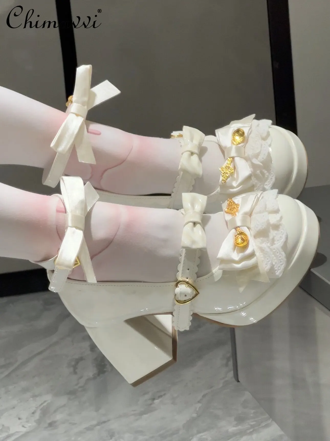 

Original Lolita Platform Heels 2026 Spring/summer New Sweet Japanese-style Cute Girls Princess Elegant High Heels Pumps Shoes