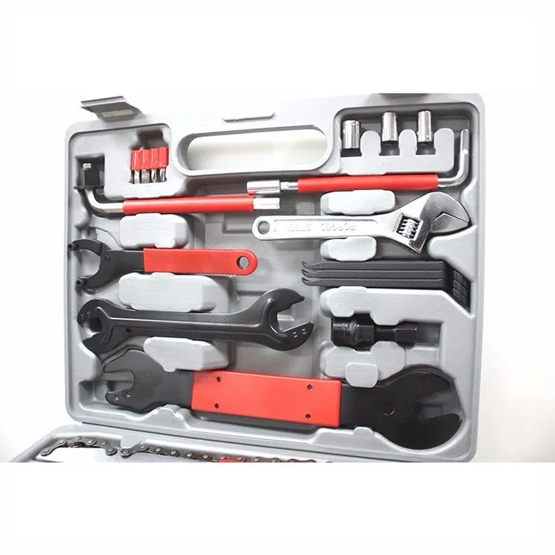 High quality 44 In 1 Multiful Bicycle Tools Kit Portable Bike Repair Tool Box Set Hex Key Wrench Remover Crank