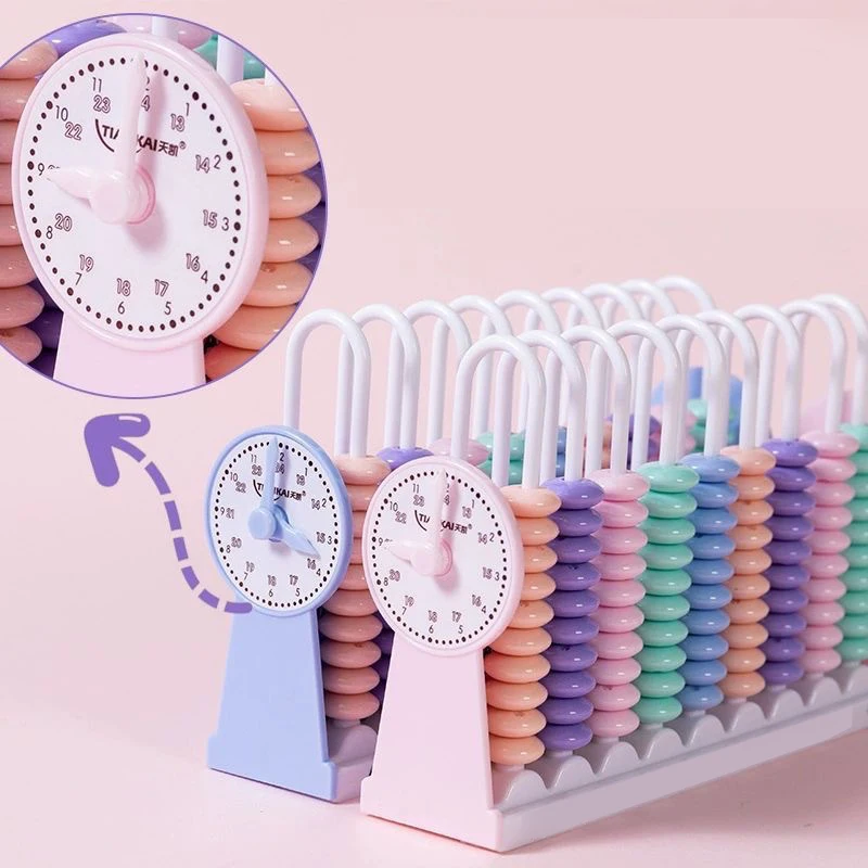 Kids Math Counting Frame - 5 Row Abacus for Kindergarten & 1st Grade, Learn Addition&Subtraction, Educational Toy for Early Math