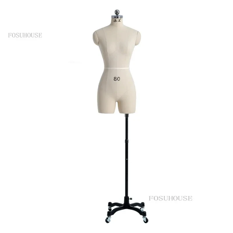 Standard Sewing Linen Cover Boby Female Mannequins for Clothing Design Bust Tailor Mannequin Dress Display Stand Can Pin Zn