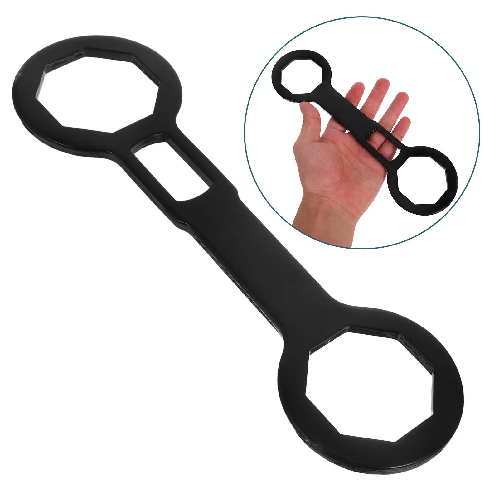 

46Mm 50Mm Motorcycle Shock Absorber Spanner Wrench Durable Steel Single Hole Design Smooth Operation Tight Spaces Labor-Saving