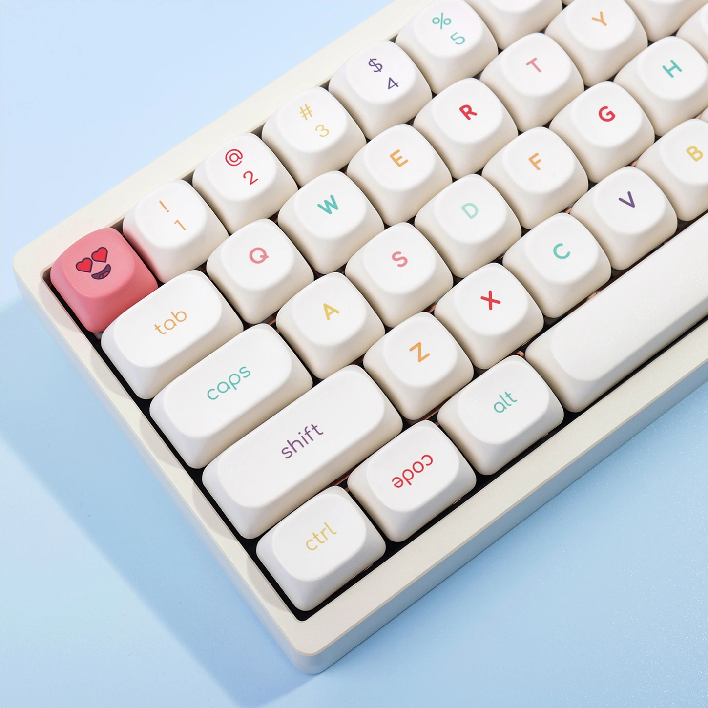 

Cartoon Monster Mechanical Keyboard Keychain, Colored Letter MOA Keycap Set, PBT, Custom Cap, 130 Key Wooting Customization