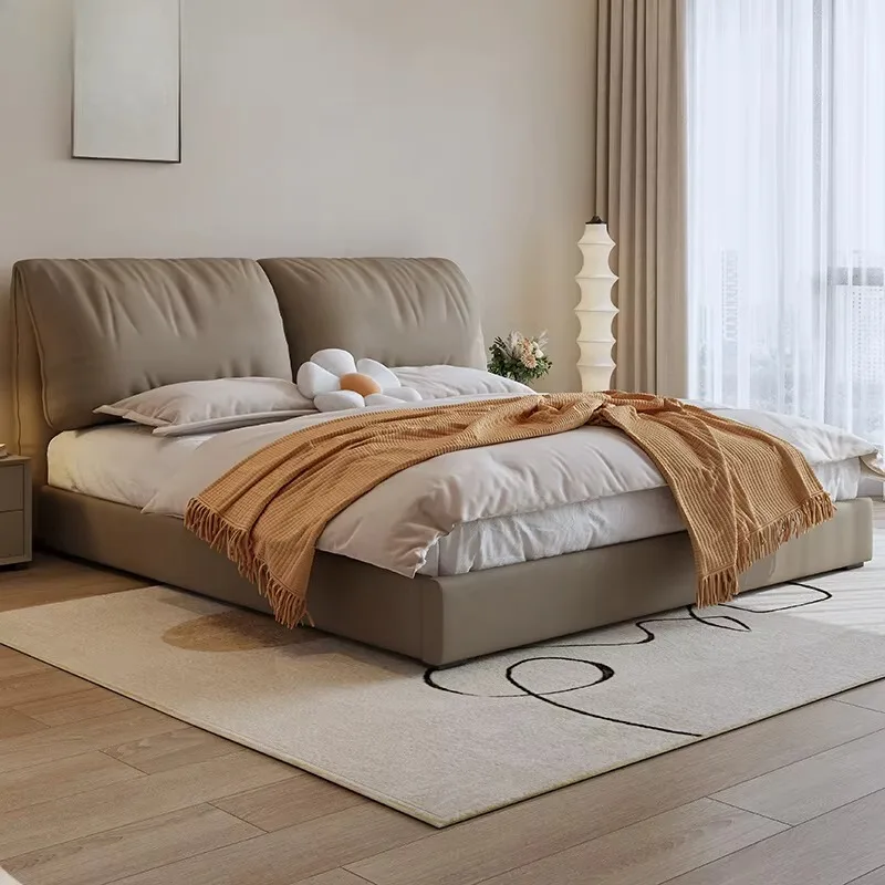 Italian Minimalist Bed Storage Elegant Natural Single Beds Comfortable Design Letto A Scomparsa Da Parete Bedroom Furniture