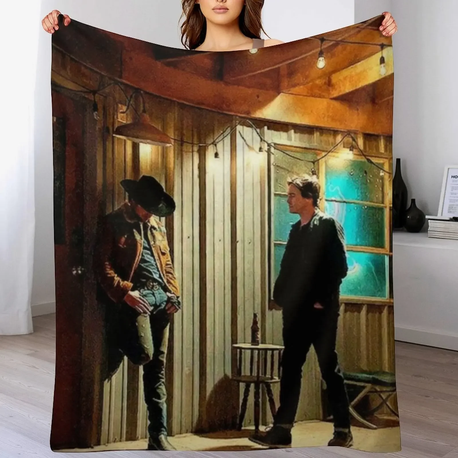 

michael and alex Throw Blanket Loose Sofa Quilt Comforter Vintage Blankets