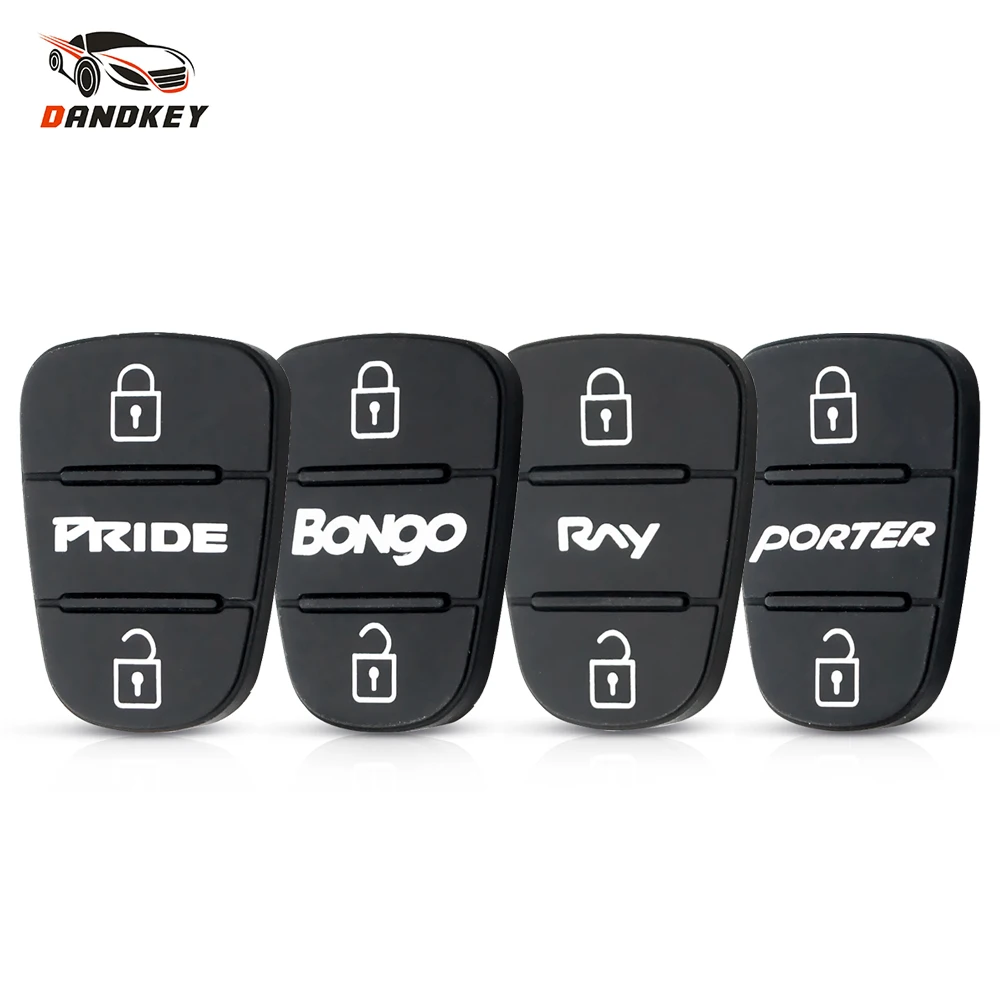 Dandkey Replacement Remote Key Shell Case 3 Buttons Rubber Pad For Hyundai l10 l20 l30 Kia K2 K5 PRIDE BONgo RNY PORTER