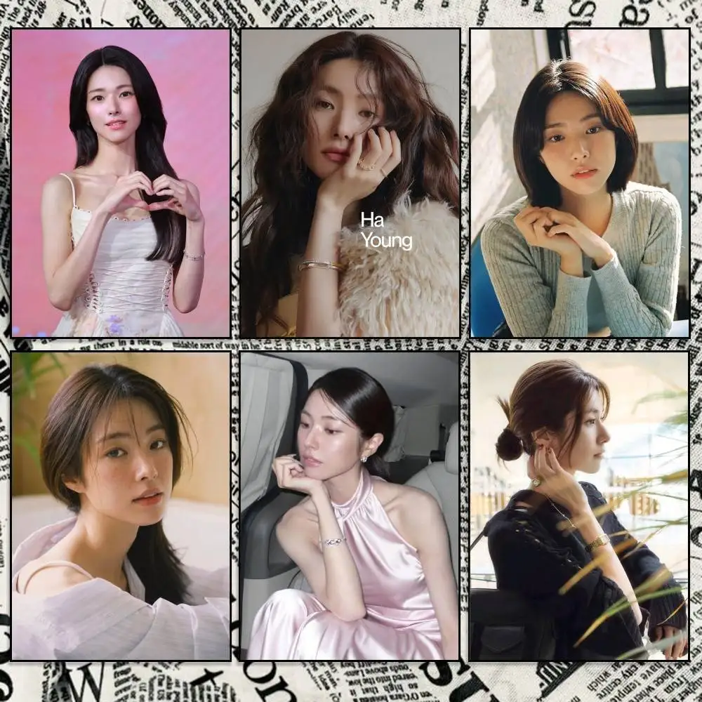 Ahn H-Ha-Young Actor Poster Self-adhesive Waterproof Paper Sticker Coffee House Bar Room Wall Decor