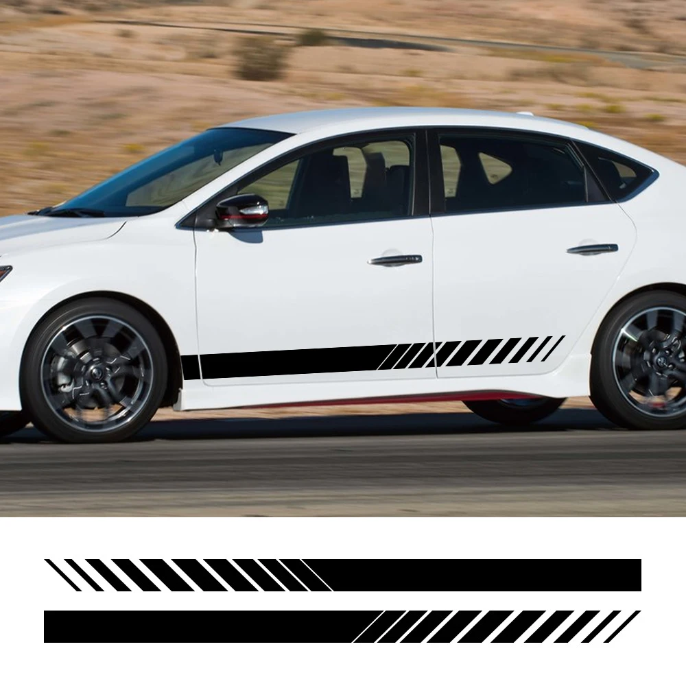 

Car Side Door Sticker Auto Body Trim Vinyl Film Decal Universal For BMW Mercedes Benz Citroen Acura Audi 190x10cm Accessories