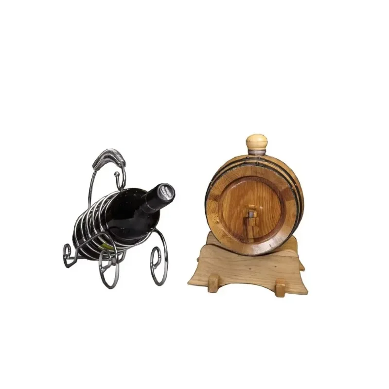 

Oak mini wooden barrel is easy to use, practical and durable, with good quality
