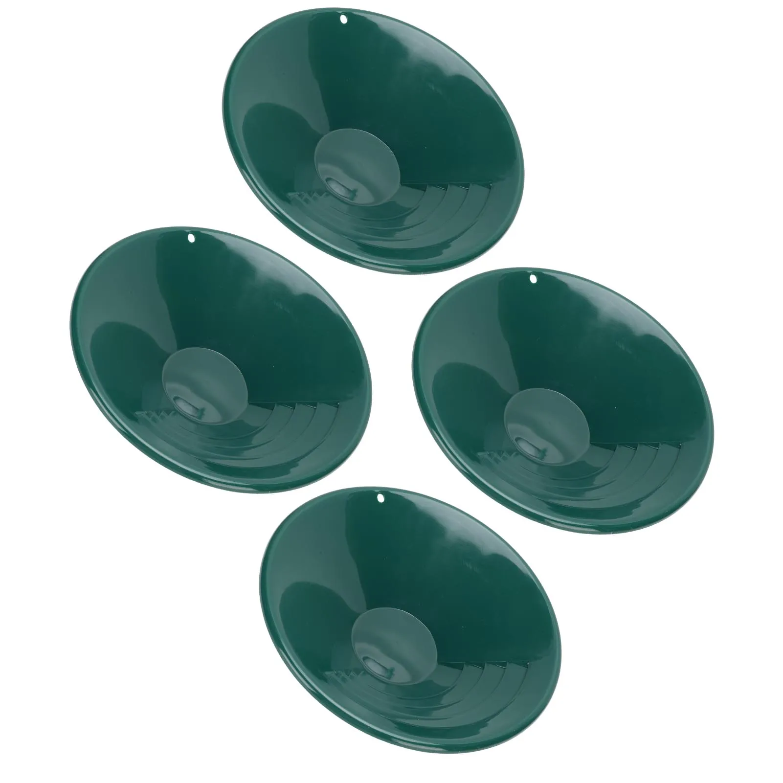 4PCS Outdoor Gold Pan 10 Inch Round Shape 90° Internal Thread Handmade gold mining tools For gold mining and gold prospecting