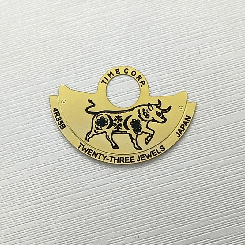 Mod nh35 nh36 martelo automático rotor metal remendo caber 4r35 4r36 nh35 nh36 movimento skx007 relógio movt peças de reparo