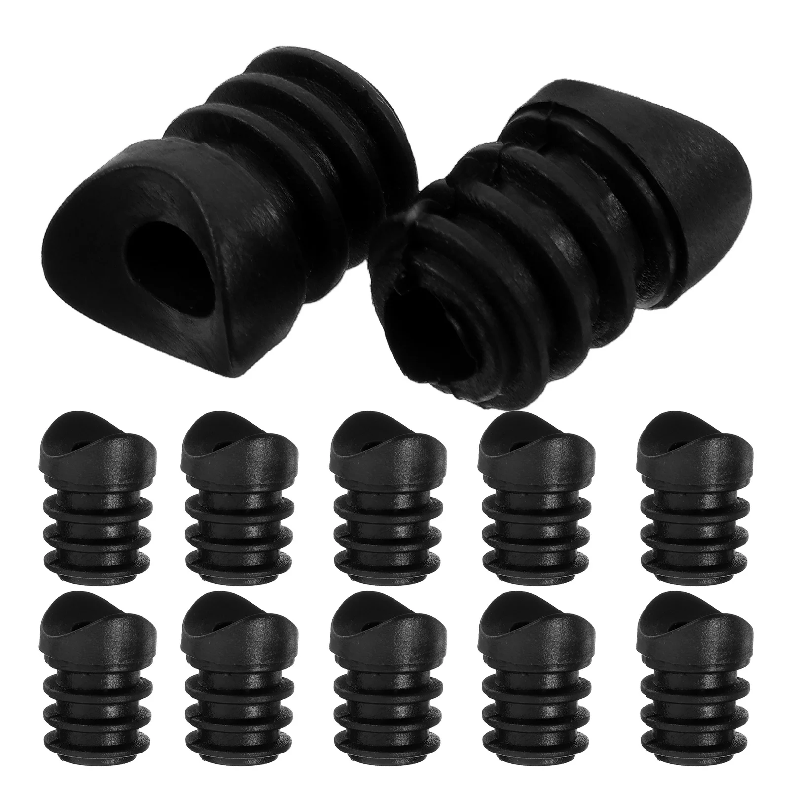

20Pcs Plastic Furniture Caster Socket Inserts Threaded Sleeve Replacement Chair Wheel Stem Durable Floor Protection
