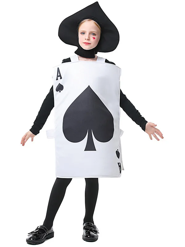 لعبة البوكر كوين جارد لعبة الهالوين للأطفال، زي موسيقي أحمر لحارس الملكة، مزيج من البوليستر والألياف اللدنة