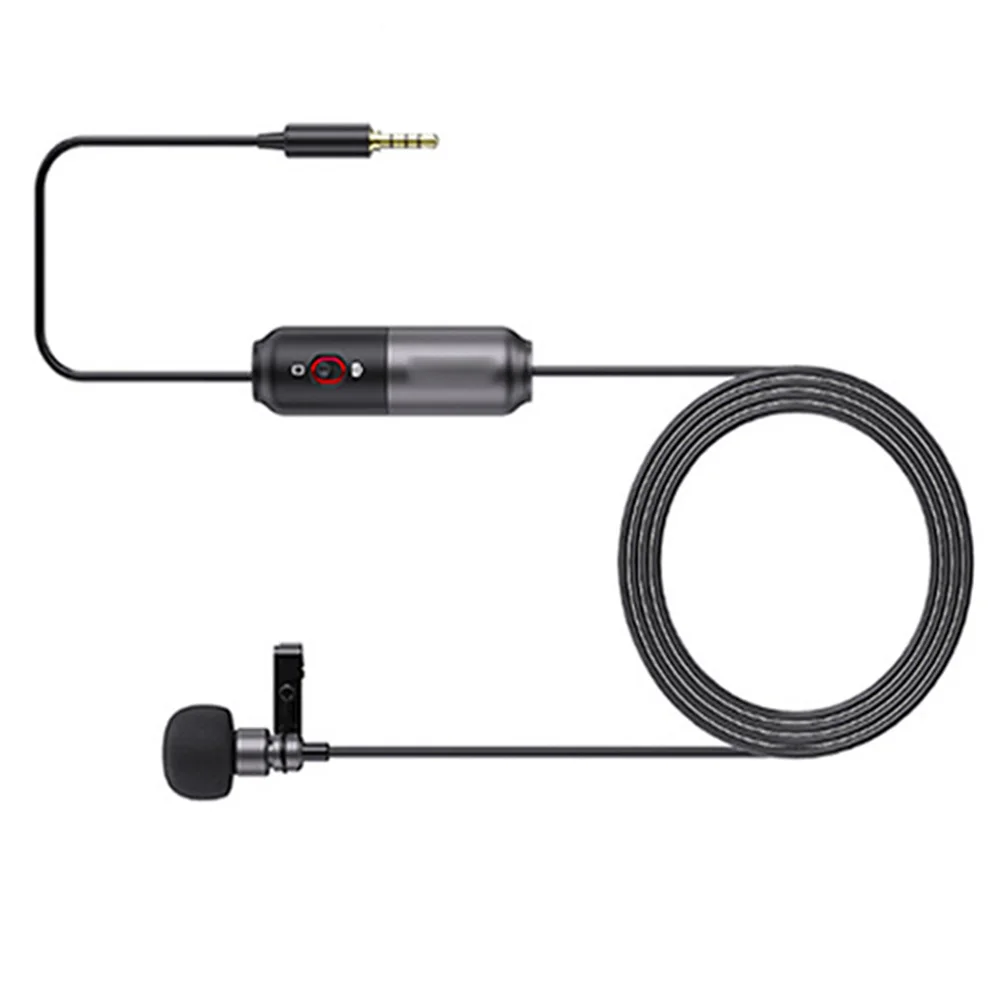 1Set 2.5µm Lavalier Camera Microphone 360° Surround Sound For Karaoke Live Streaming For Cameras/camcorders/voice Recorders