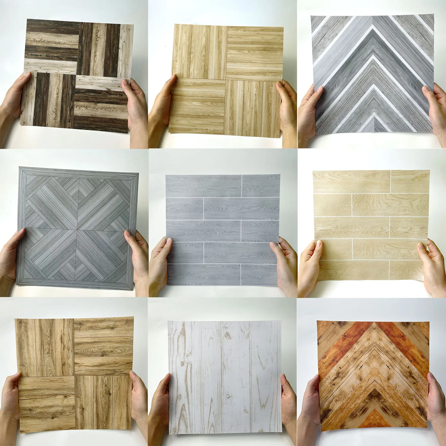 

Imitation wood grain self-adhesive floor sticker (multiple designs) 30 × 30cm frosted waterproof peeling adhesive tile sticker