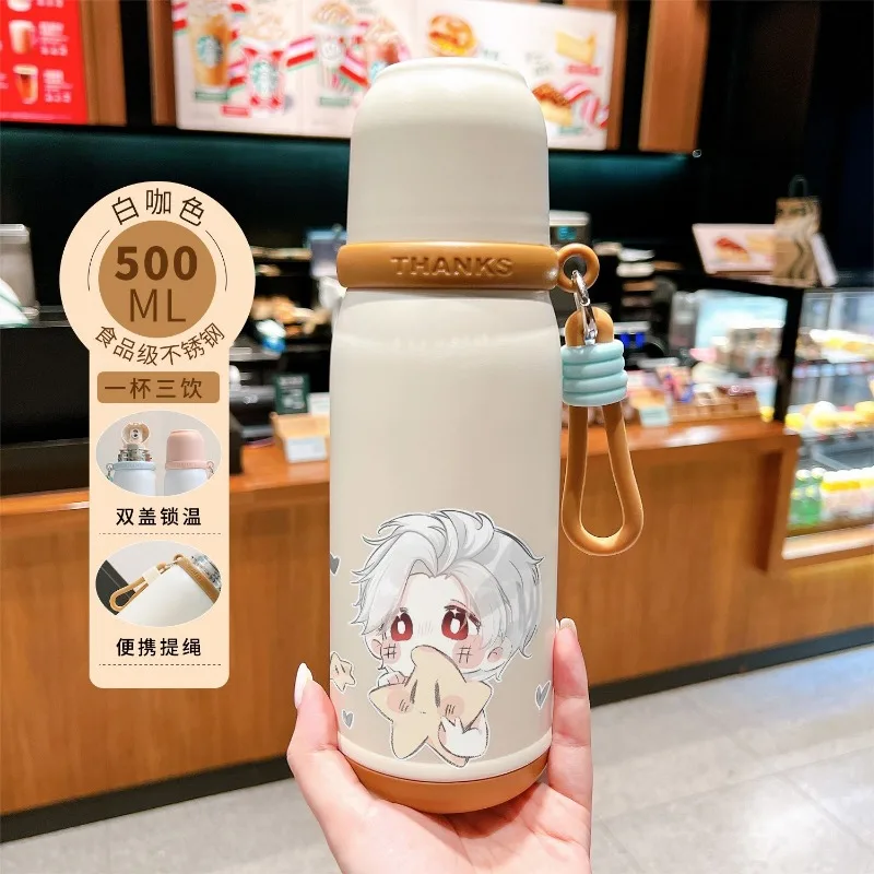 Nieuwe Liefde en Deepspace Xavier Sylus Zayne Rafayel Cartoon Creatieve Geïsoleerde Beker Gepersonaliseerde Game Perifere Draagbare Water Cup