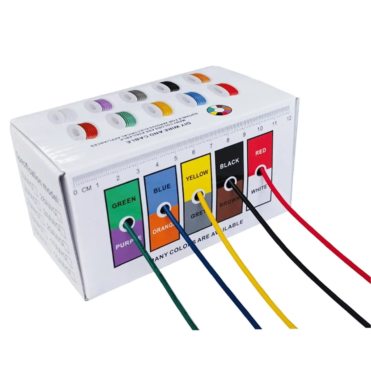 Utility Design Electric Wire Flexible Silicone Wires 22AWG Stranded Tinned Copper Wire 32.8ft/10m Each
