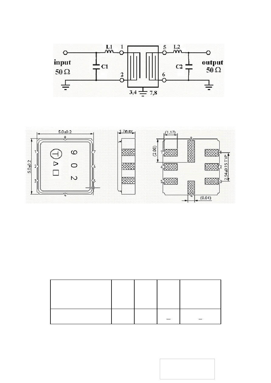 (2PCS)  TB0902A code 902 brand new original SAW Filter 435MHz 70MHz BW (SMD 5.0 * 5.0 mm)  in stock