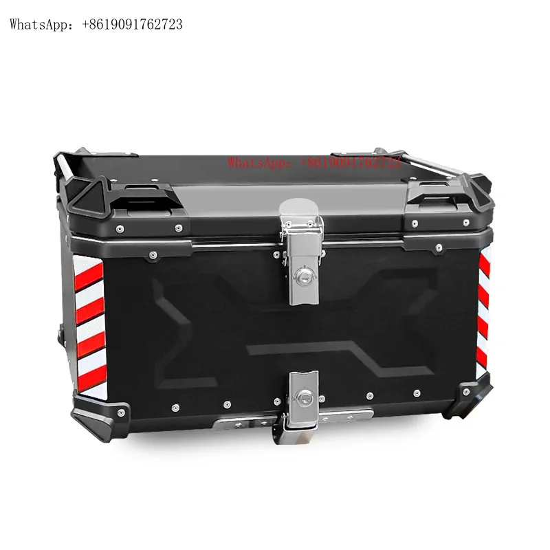 

Factory Hot Selling 100L-X Black. Cer Box Aluminum Alloy Top Box for Motorcycle Tail