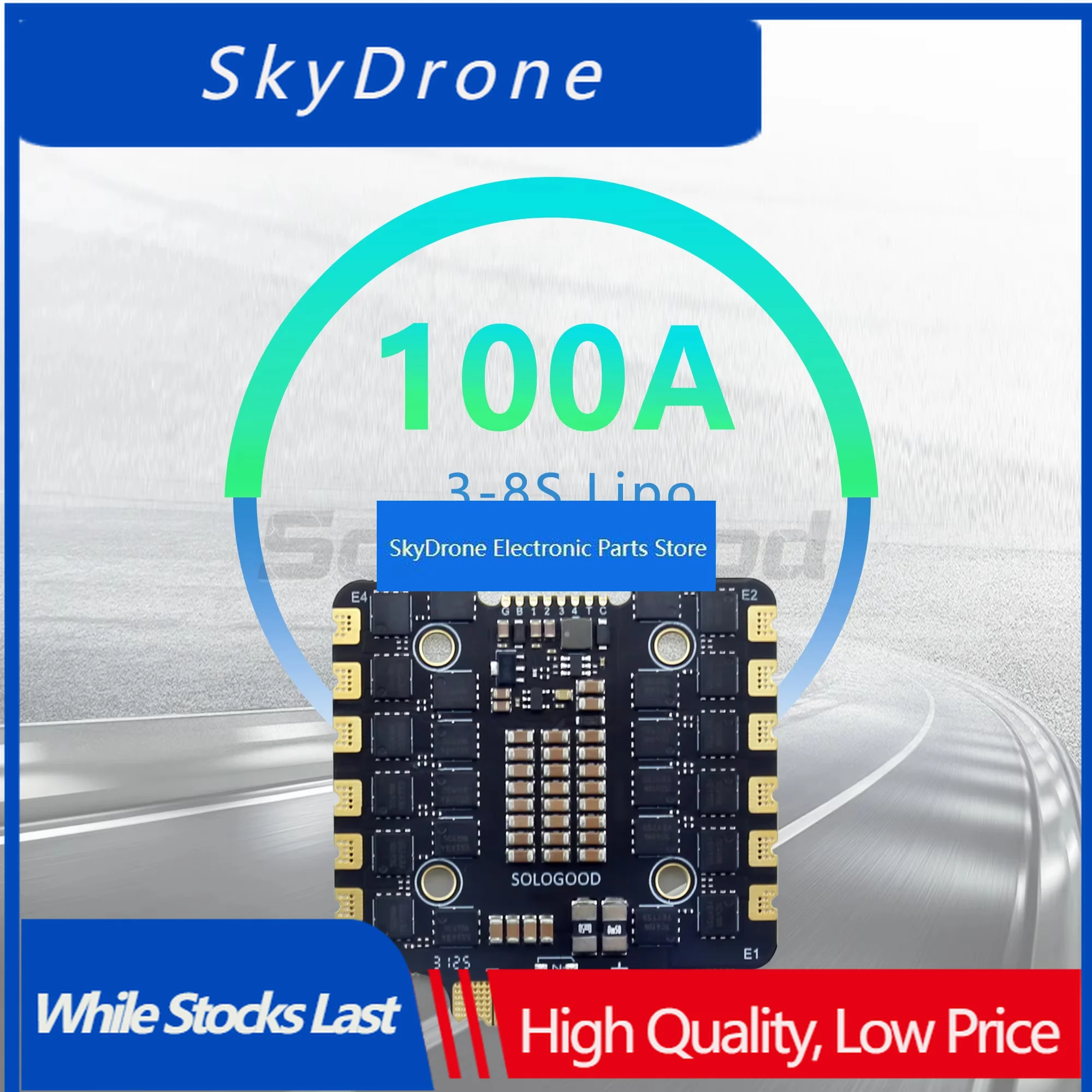 SkyDElSoloGood 8S F722 100A Stack ICM42688P F722 Flight Controller 100A 4in1 ESC 30.5X30.5mm 3-8S Support 2 Cameras For FPV Dron