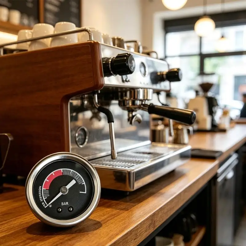 Replacement Coffee Machine Pressure Gauge with Stable Readings