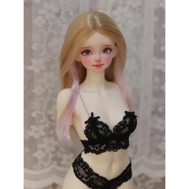 BJD 人形かつらロングヘア用 1/3 1/4 1/6 MSD MDD SD Yosd 人形ストレートヘアアクセサリーミルクファイバーかつら