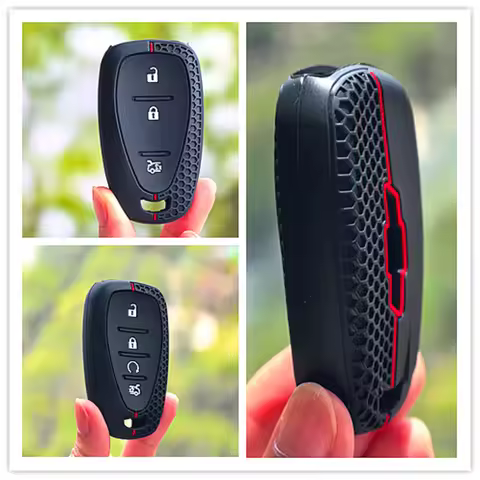 Silicone Car Key Case For Chevrolet Cruze Malibu Spark Sonic Impala Equinox Volt Trax Traverse Camaro Remote Fob Shell Cover