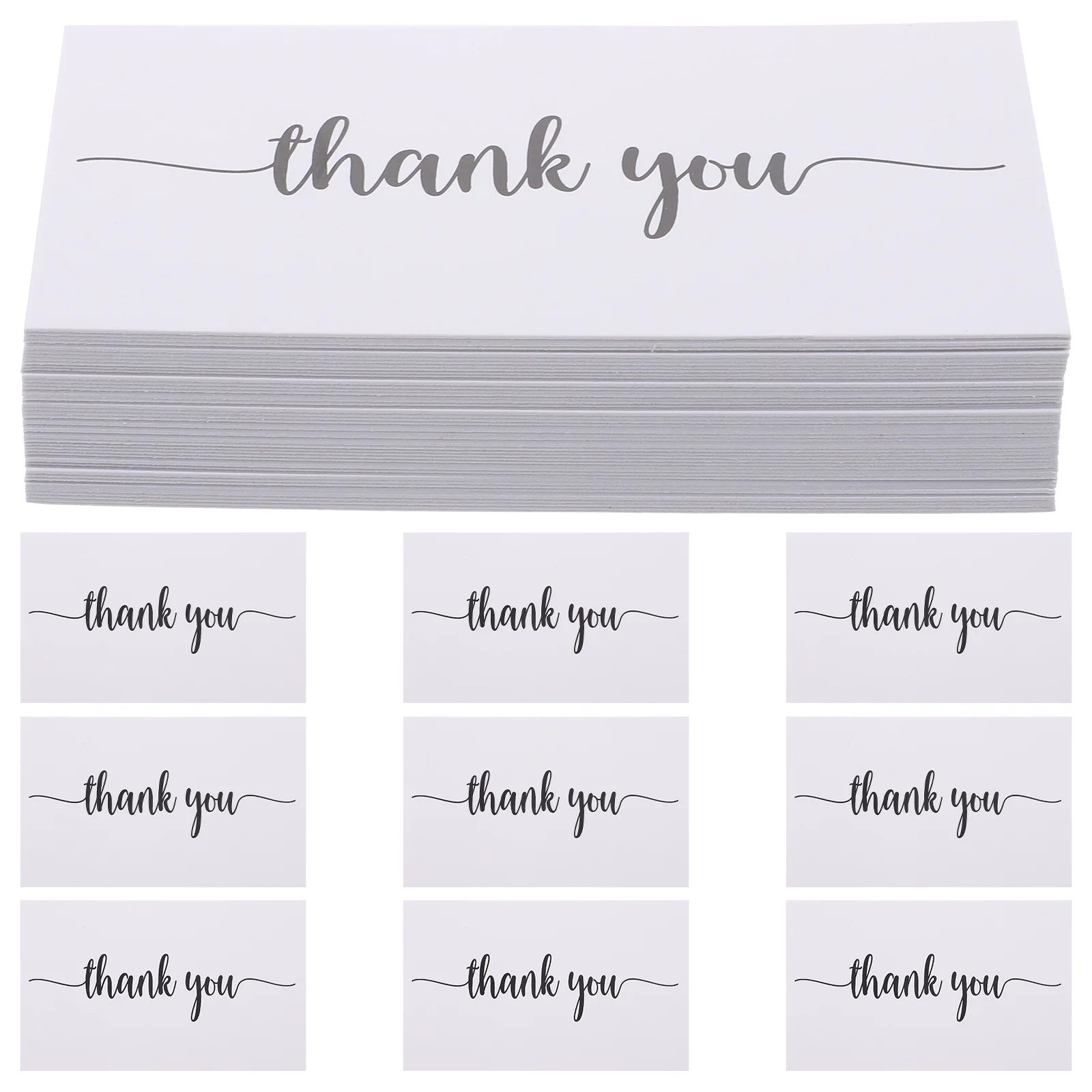 

150Pcs Thank You Cards Elegant Thick Paper Multi-Function Cards for Small Business Delivery Retail Thank Supply