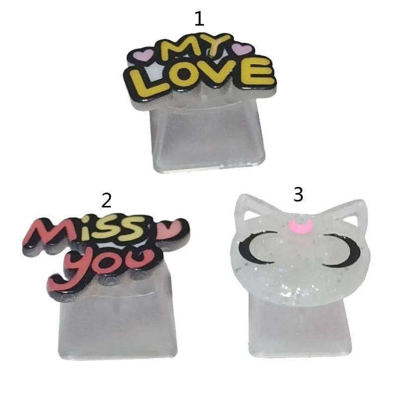 DIY ABS KEAYCAP สีชมพูน่ารักตัวอักษรน่ารักสำหรับคีย์บอร์ดเชิงกล สูงขายดีที่สุด