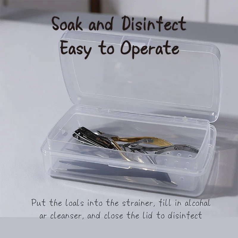 Nail Sterilizer Double Layer Sterilizing Box Equipment Beauty Cosmetic Salon Accessories Supplies Material Disinfection Tools