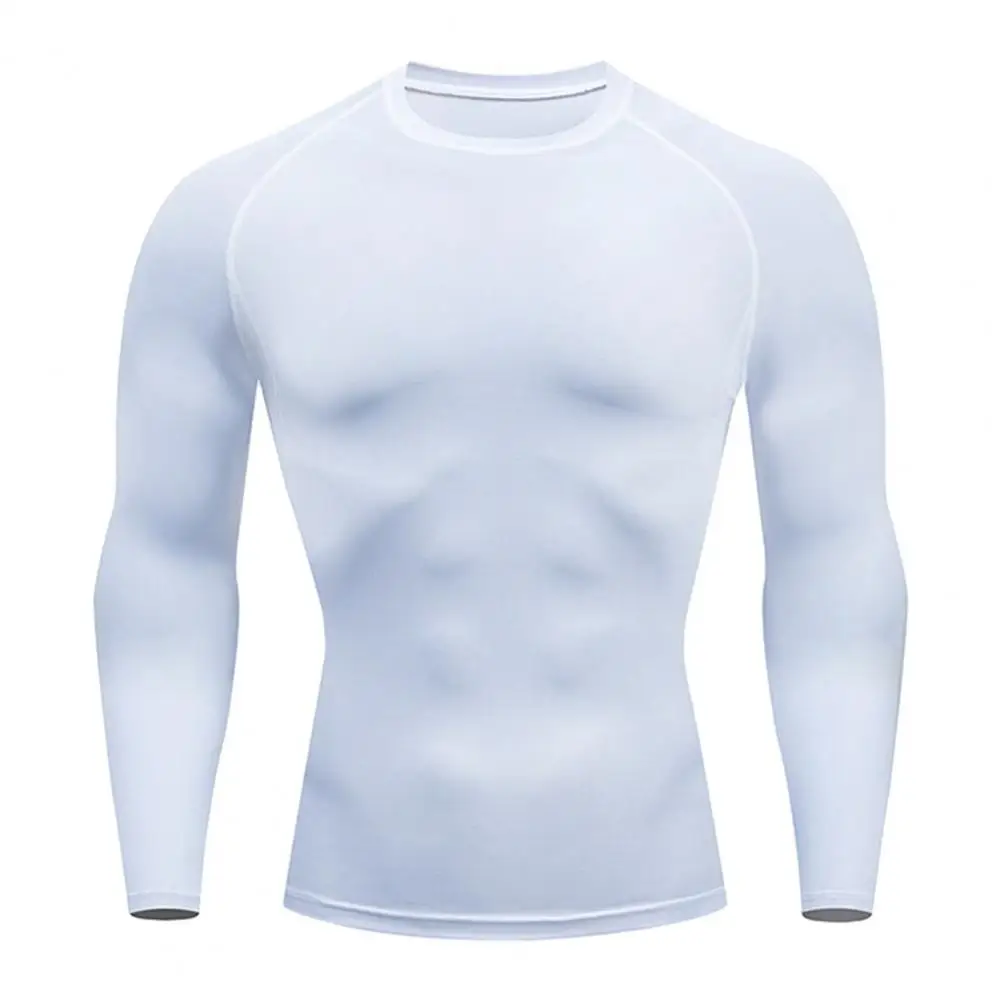 Men Long Sleeve Tops High-performance Men\'s Fitness T-shirt Quick-drying Long Sleeve Sportswear for Running Training Sports Slim