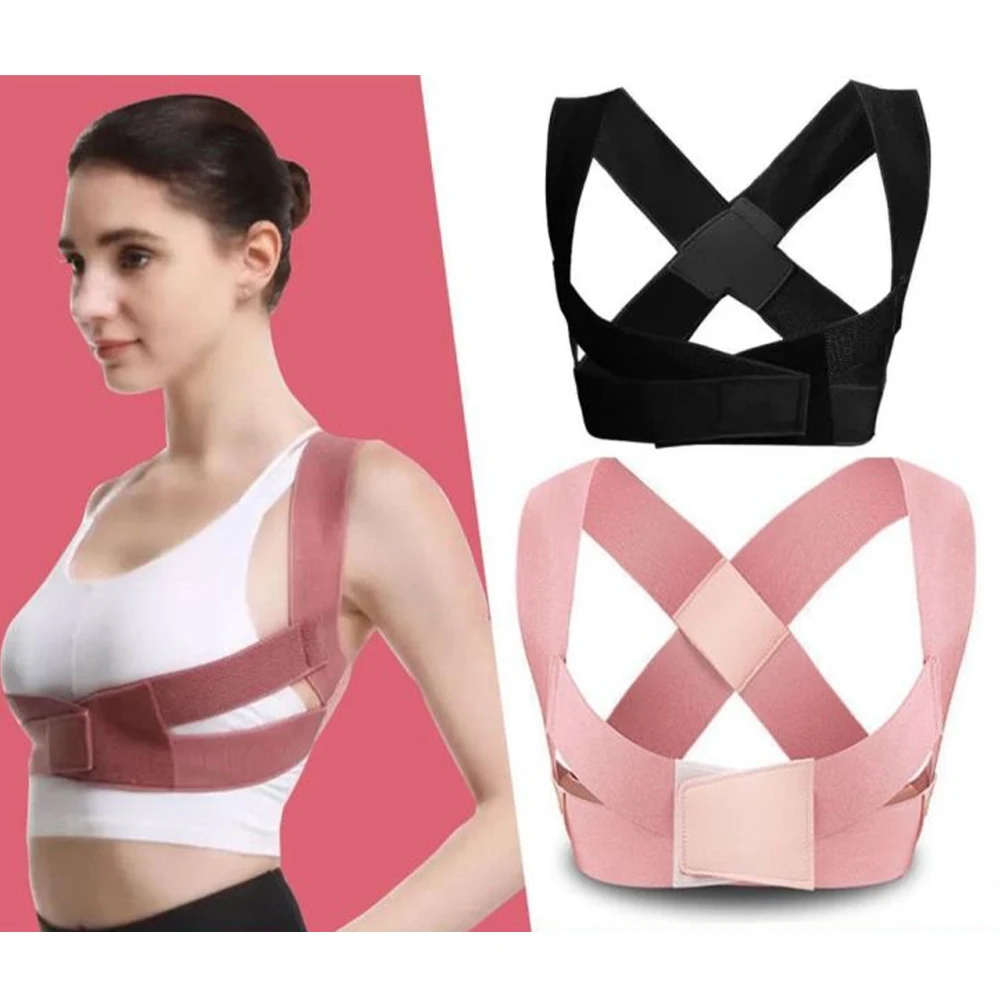 Corretor Postural Anti-Corcunda com Alça Invisível Angulada para Correção de Ombros