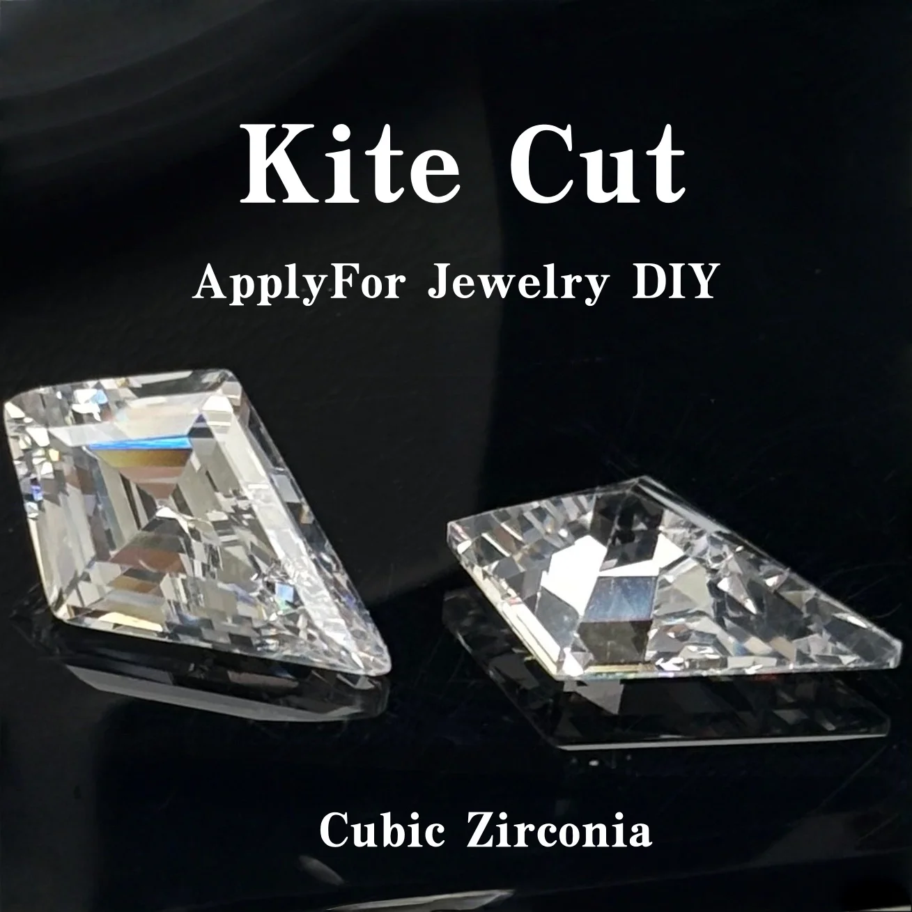 

Wholesale 2x4-7x11mm Cubic Zirconia Kite Cut White Color Loose GemStone For Jewelry Ring Necklace Pendant make